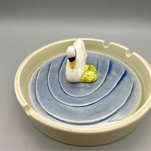 Vintage Otagiri Ashtray with swan 1980